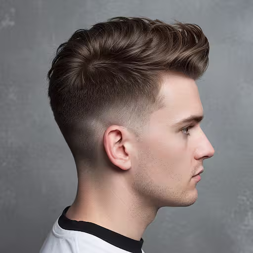 Quiff con Fade Lateral