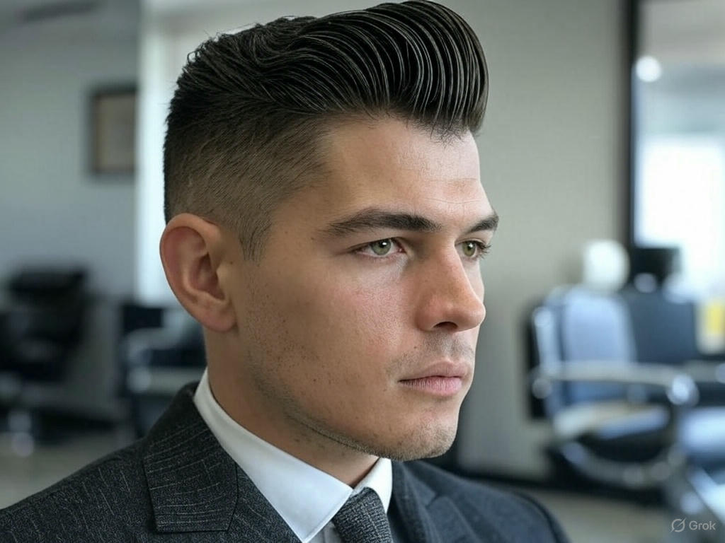 Pompadour con Laterales Ajustados